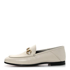 Gucci Calfskin Womens Jordaan Loafers 35.5 Mystic White