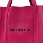 Balenciaga Calfskin XXS Everyday Tote Rose Magenta Black