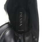 Prada Spazzolato Chocolate 50mm Combat Boots 36.5 Black