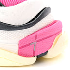 Balenciaga Fabric Mesh Womens Triple S Mule Sneakers 36 White Pink Black