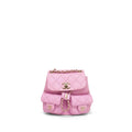 Chanel 22S Light Pink Caviar Quilted Mini Duma Backpack Light Gold Hardware