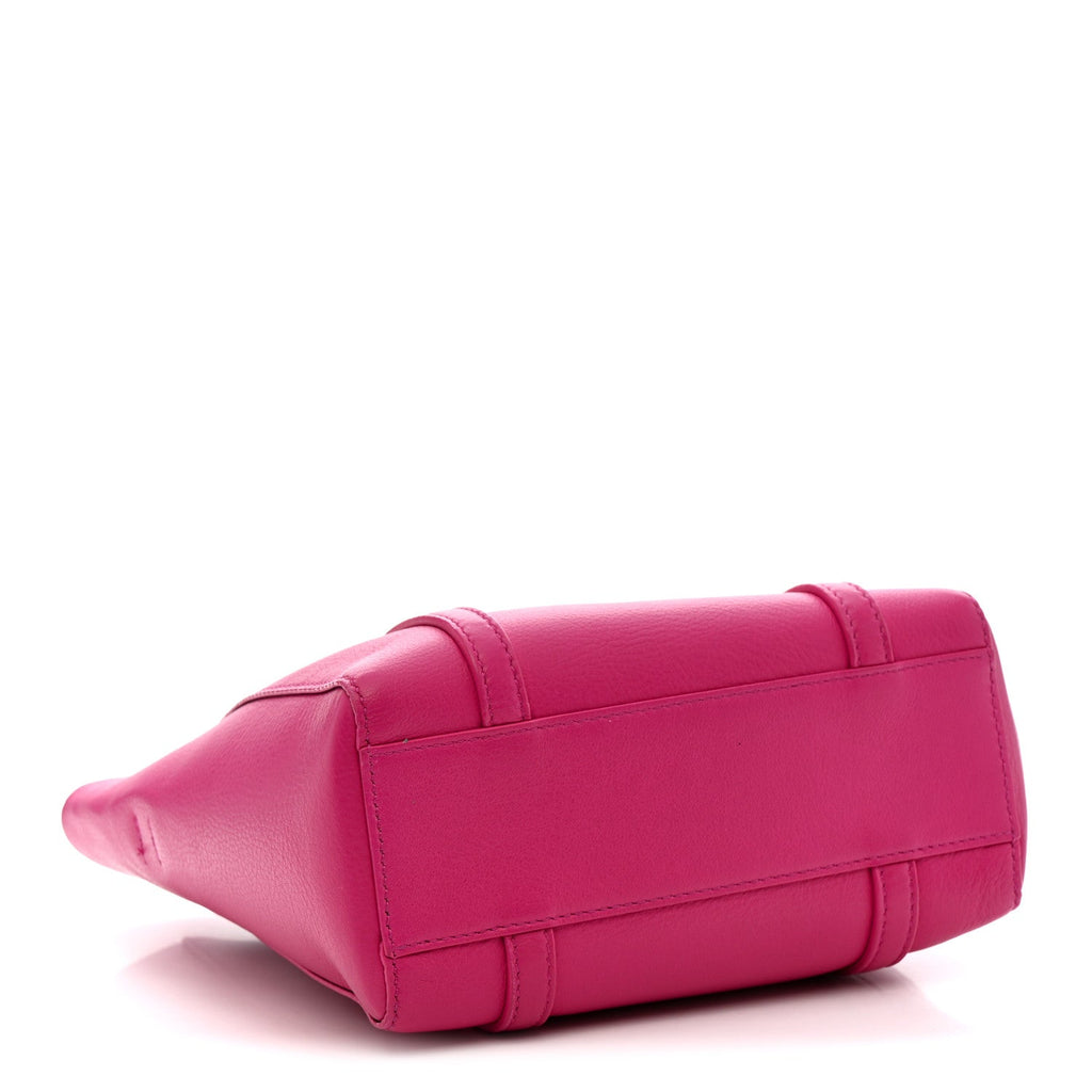Balenciaga Calfskin XXS Everyday Tote Rose Magenta Black