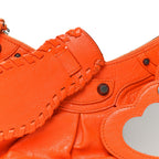 Balenciaga Agneau Arena Le Cagole Shoulder Bag XS Orange