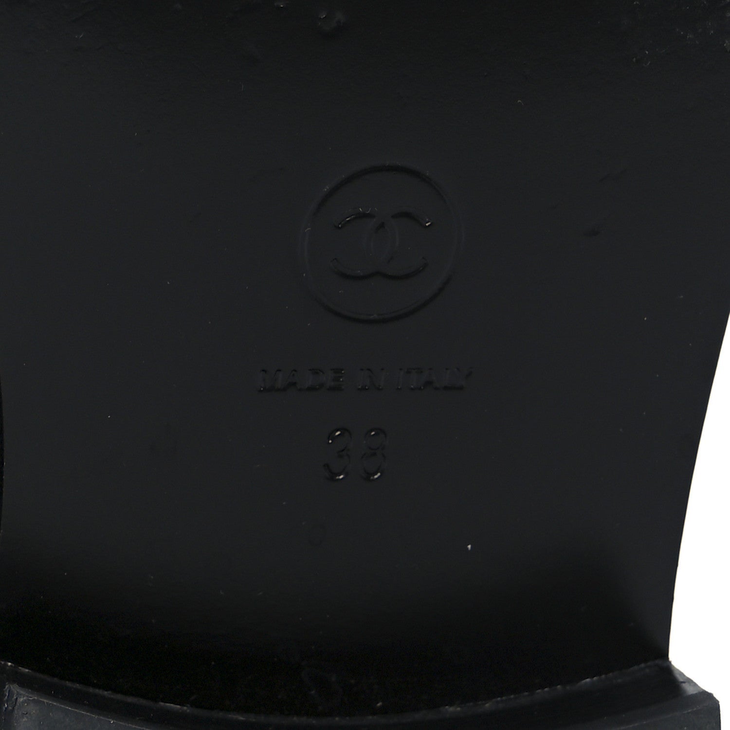 Chanel Calfskin Lace Up Combat Boots 38 Black