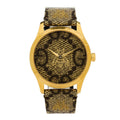 Gucci Stainless Steel Canvas 38mm G-Timeless GG Supreme Bee Quartz Watch Brown