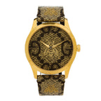 Gucci Stainless Steel Canvas 38mm G-Timeless GG Supreme Bee Quartz Watch Brown