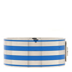 Gucci X ADIDAS Metal Enamel Cuff Bracelet S Silver Blue