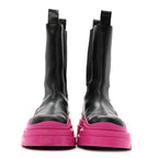 Bottega Veneta Calfskin The Tire Chelsea Boots 39 Black Hollyhock