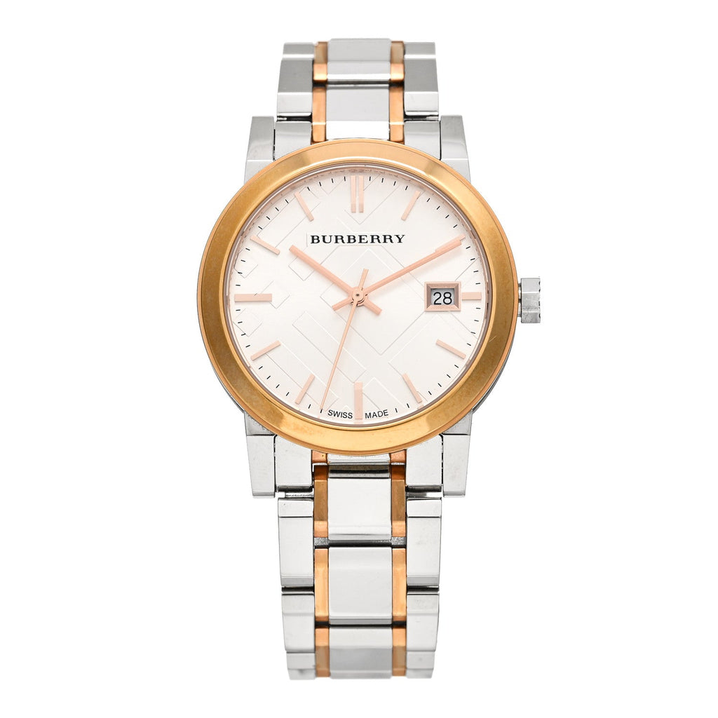 Burberry Stainless Steel 34mm The City Quartz Watch BU9105