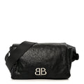 Balenciaga Arena Calfskin Small Monaco Flap Bag Black