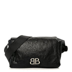 Balenciaga Arena Calfskin Small Monaco Flap Bag Black