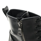 Prada Spazzolato Chocolate 50mm Combat Boots 36.5 Black