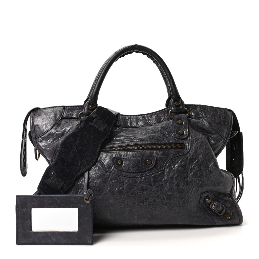 Balenciaga Agneau Classic Hardware City Bleu Roi