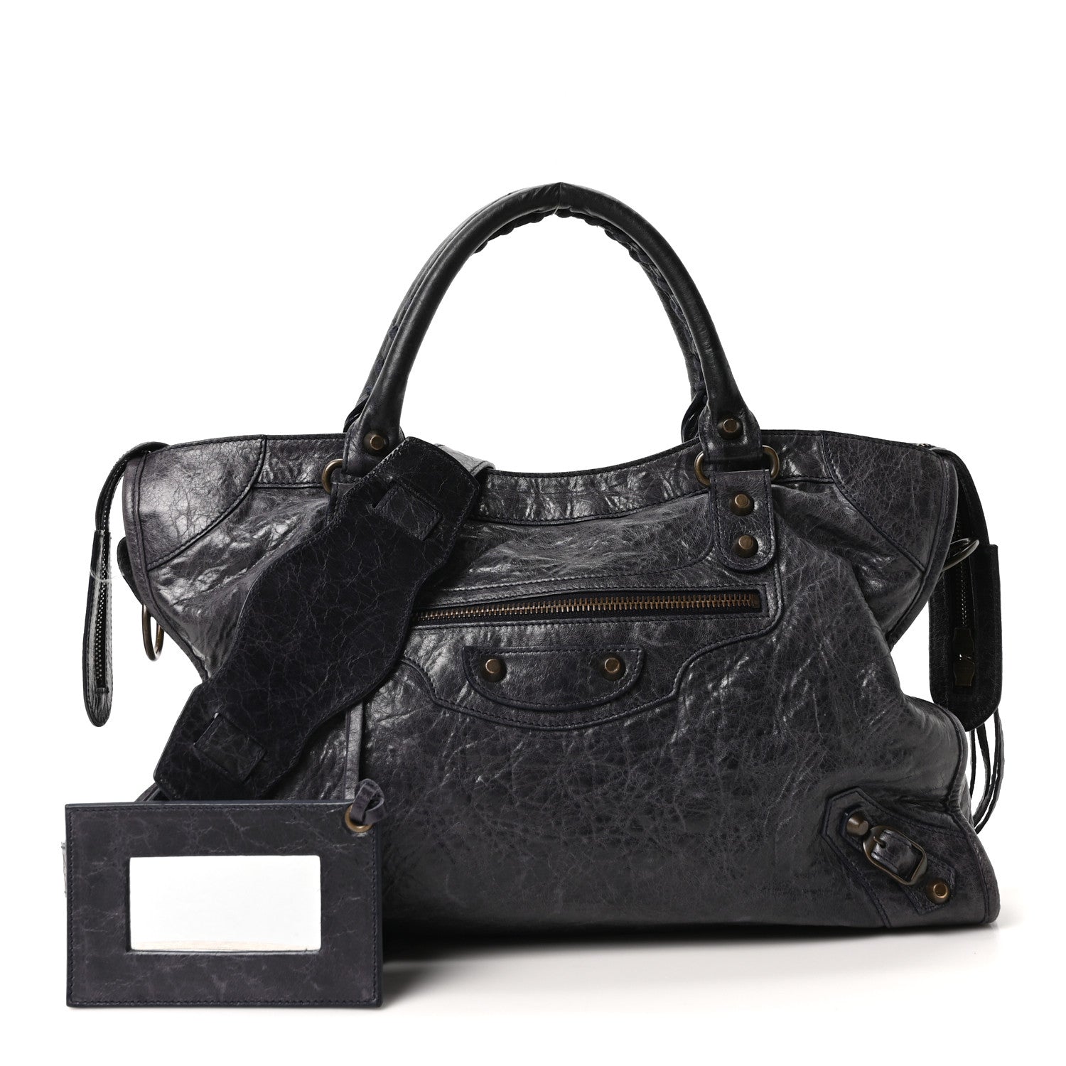 Balenciaga Agneau Classic Hardware City Bleu Roi