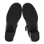 Chanel Stretch Lambskin Cap Toe CC Uniform Short Boots 37.5 Black
