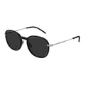 Saint Laurent Sunglasses Round Full Rim, Black Frame and Black Lens SL436001