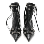 Balenciaga Agneau Arena Cagole 90mm Ankle Boots 37 Black