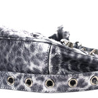 Balenciaga Metallic Agneau Arena Leopard Le Cagole Shoulder Bag XS Dark Grey