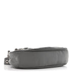 Balenciaga Agneau Arena Le Cagole Shoulder Bag XS Dark Grey