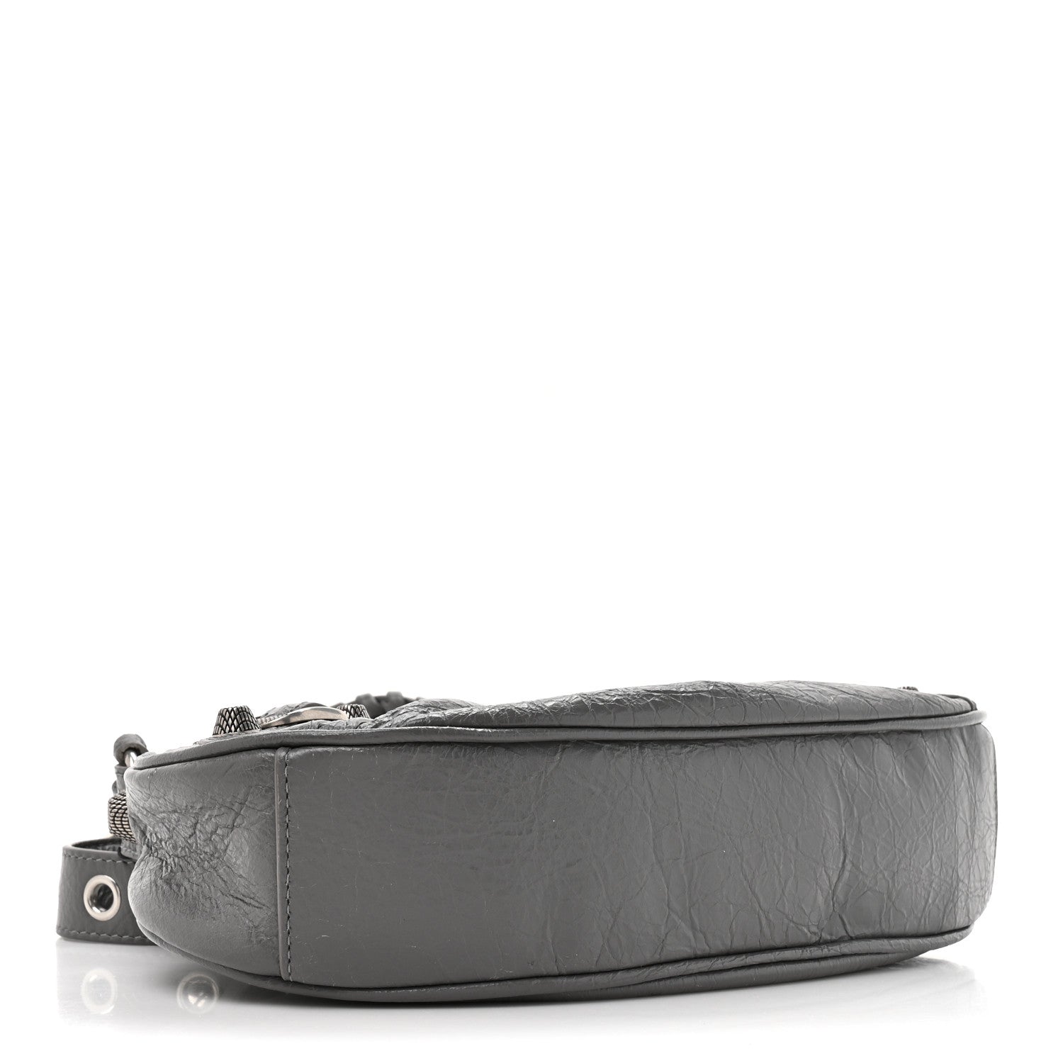 Balenciaga Agneau Arena Le Cagole Shoulder Bag XS Dark Grey