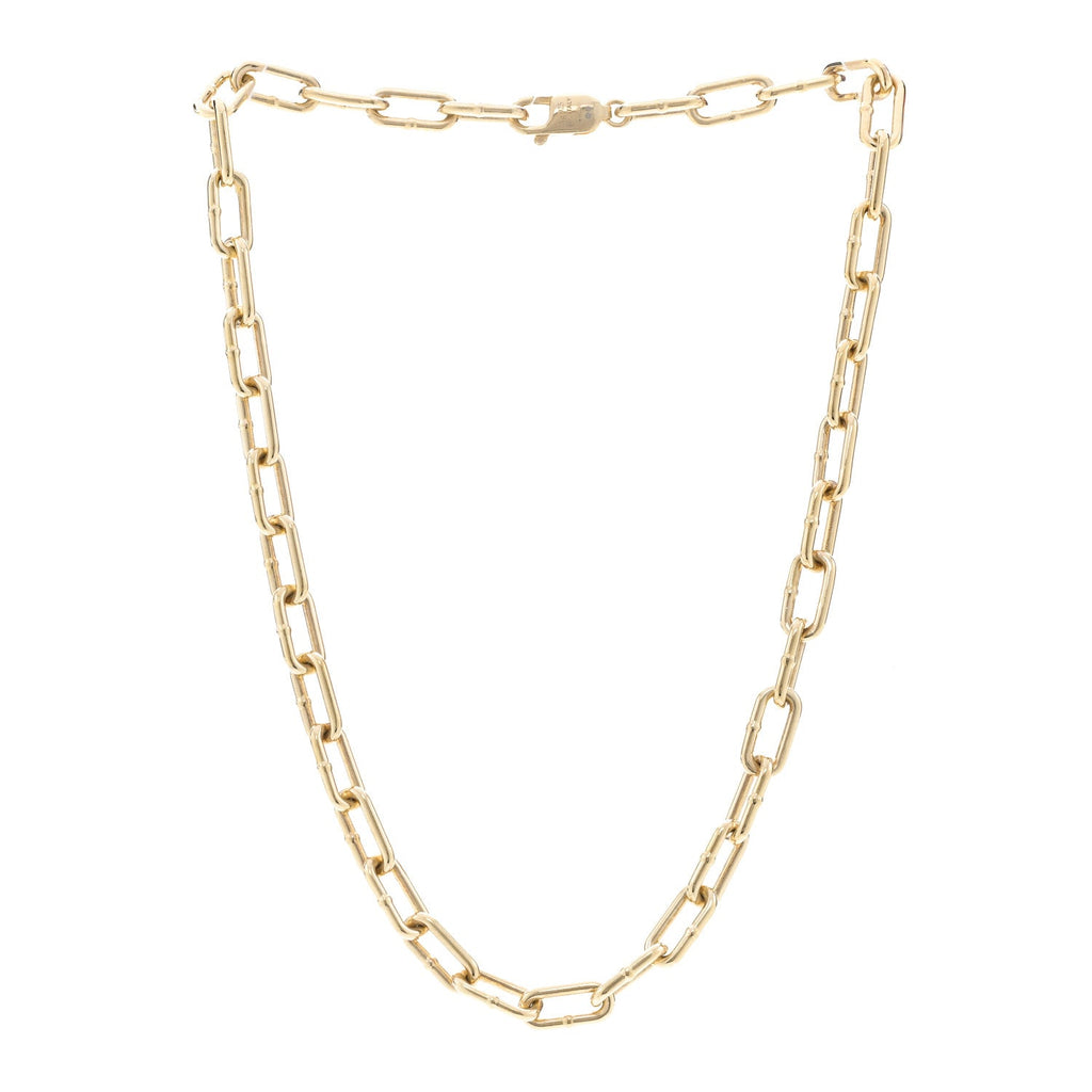 Bottega Veneta 18K Yellow Gold Sterling Silver Link Necklace Gold