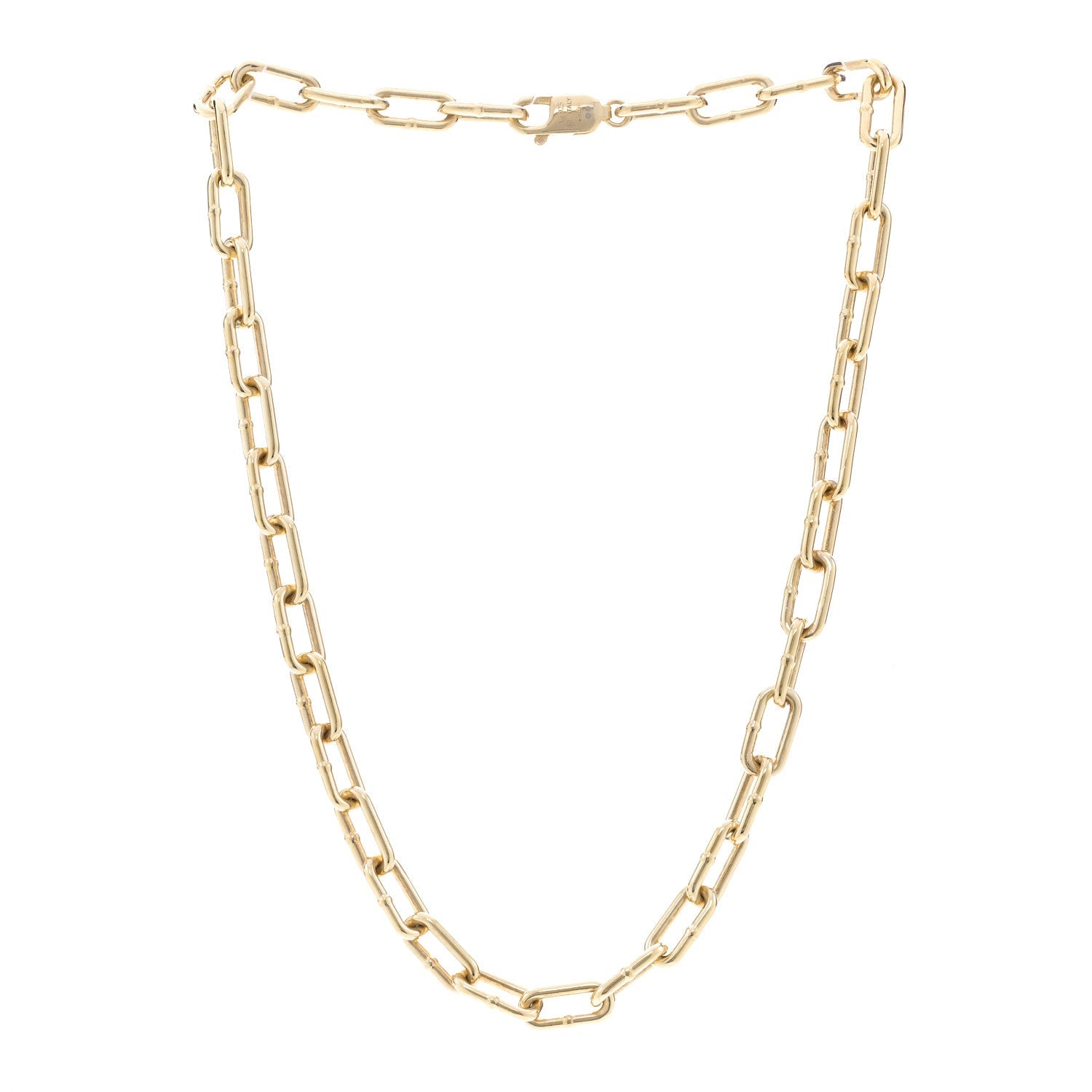 Bottega Veneta 18K Yellow Gold Sterling Silver Link Necklace Gold