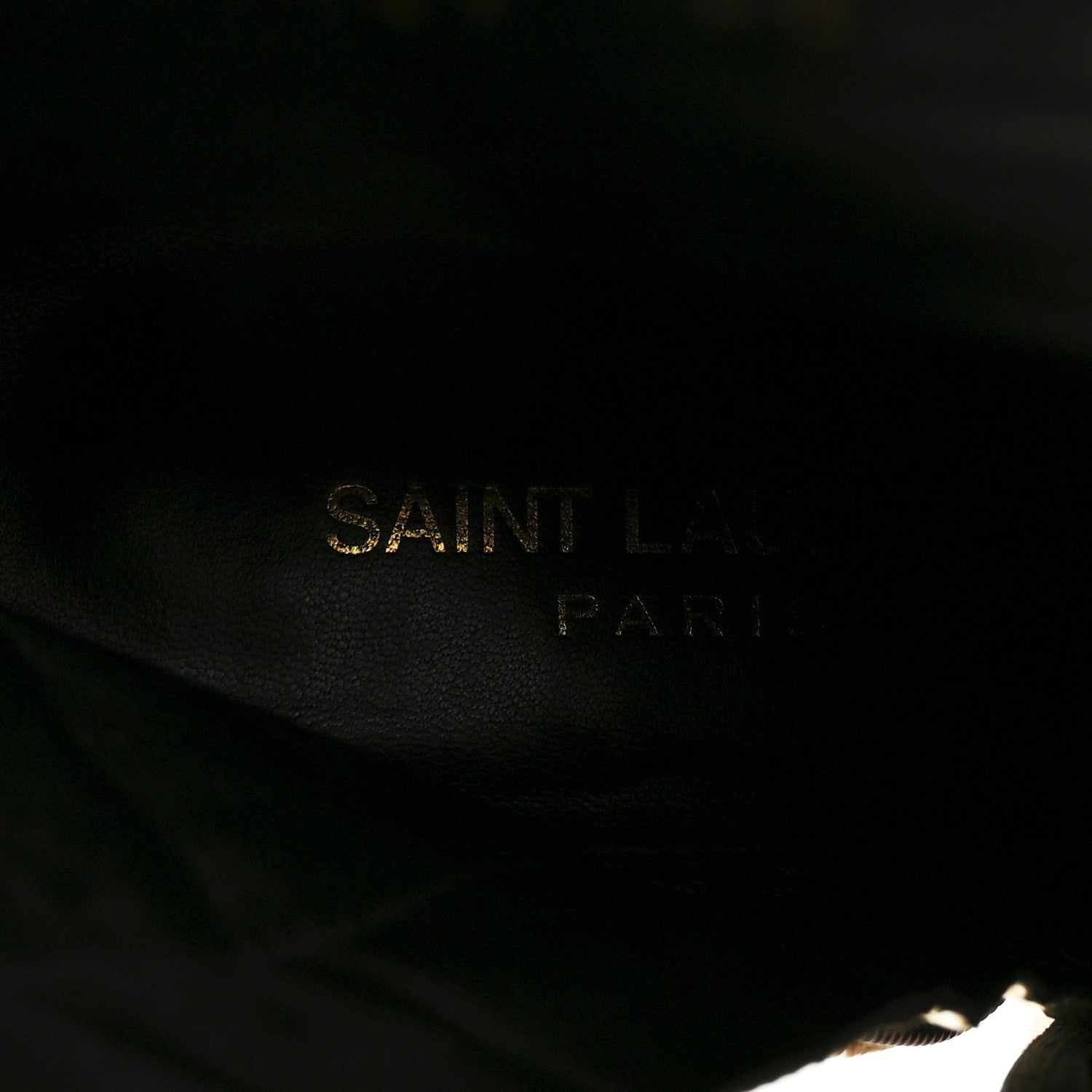 Saint Laurent Metallic Crinkled Polyurethane Calfskin Kiki Pointed Toe Ankle Boots 38 Gold