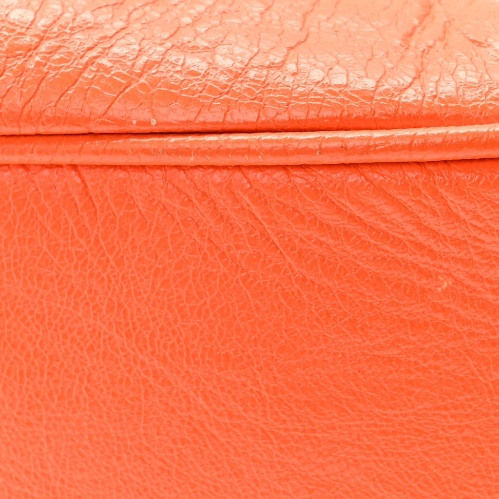 Balenciaga Agneau Arena Le Cagole Shoulder Bag XS Orange