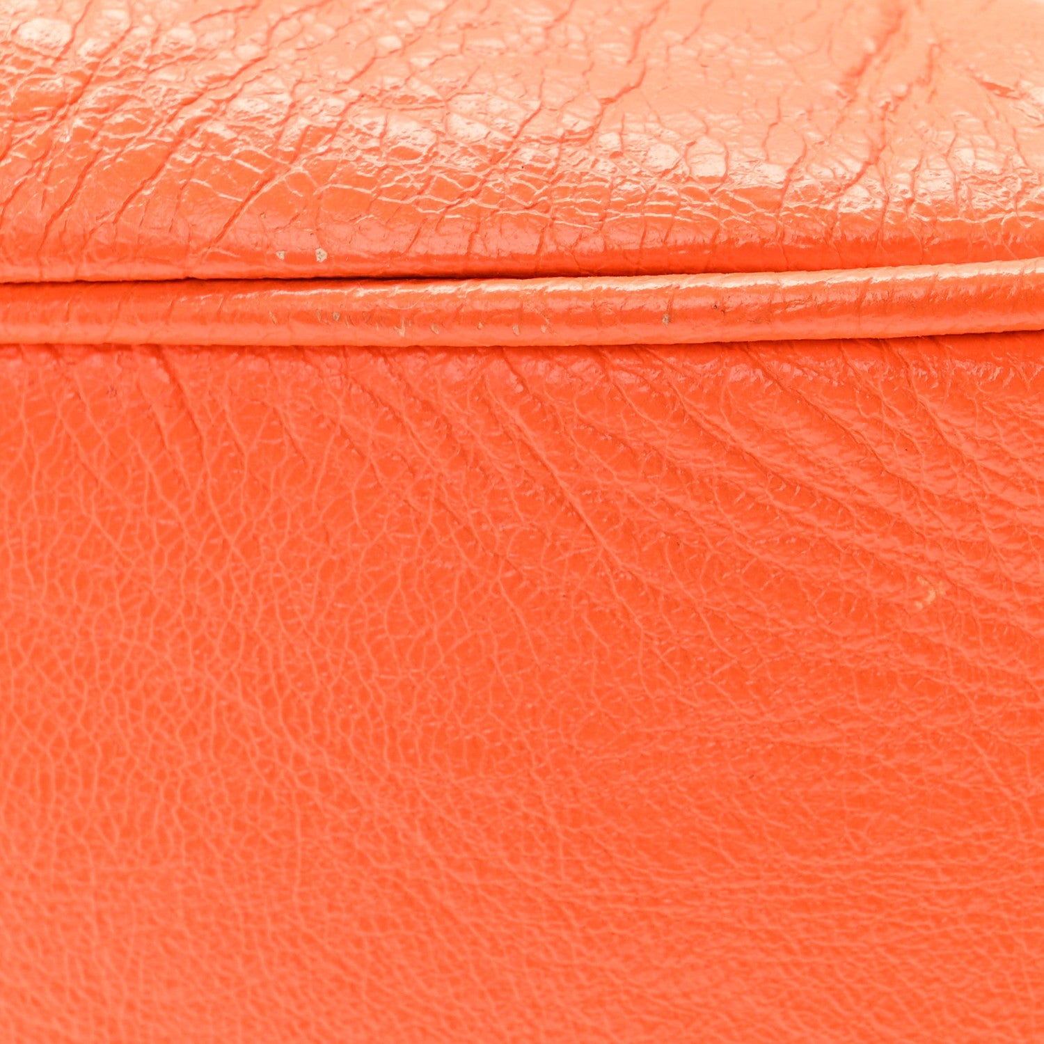 Balenciaga Agneau Arena Le Cagole Shoulder Bag XS Orange