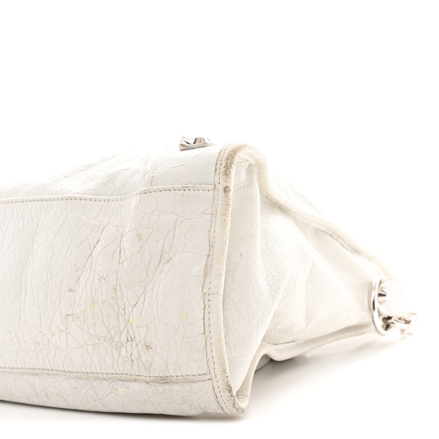 Balenciaga Arena Storico Classic Silver Hardware Medium Le City Optic White