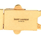 Saint Laurent Metal Curb Chain Necklace Gold Silver