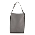 Balenciaga Calfskin Logo Embossed Small Tool 2.0 North-South Tote Balenciaga Grey