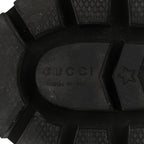 Gucci Nappa Frances GG Matelasse Platform Combat Boots 36 Black