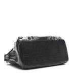 Balenciaga Agneau Arena Mini Le Cagole Duffle Crossbody Bag Black