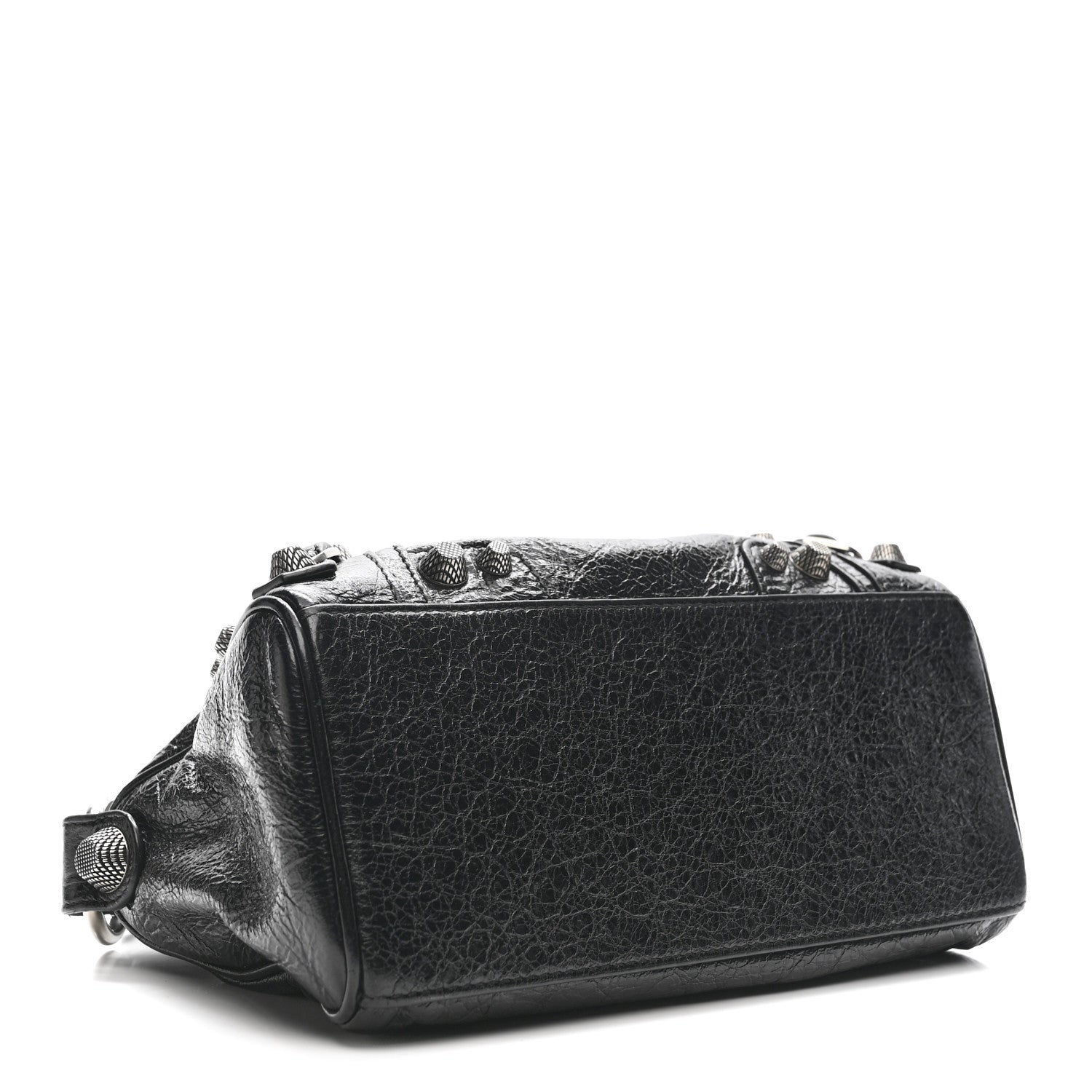 Balenciaga Agneau Arena Mini Le Cagole Duffle Crossbody Bag Black