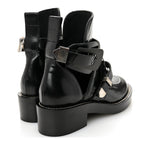 Balenciaga Brushed Calfskin Ceinture Ankle Boots 36.5 Black