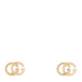 Gucci 18K Yellow Gold Mini Running GG Stud Earrings
