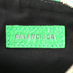 Balenciaga Agneau Arena Le Cagole Shoulder Bag XS Vivid Green