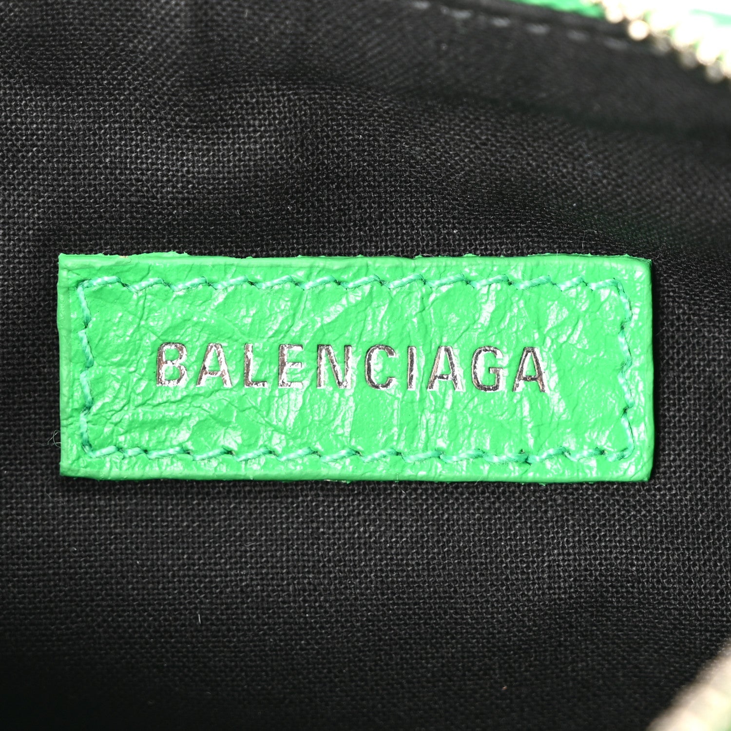 Balenciaga Agneau Arena Le Cagole Shoulder Bag XS Vivid Green