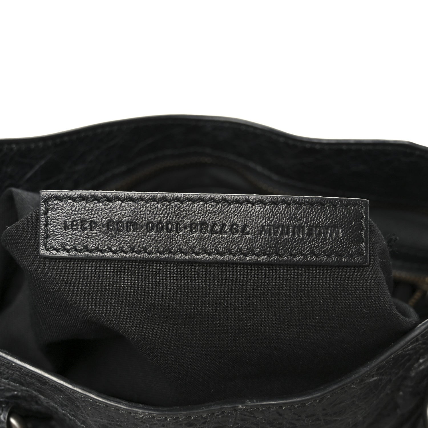 Balenciaga Agneau Arena Storico Classic Hardware Medium Le City Black