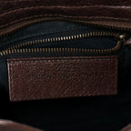 Balenciaga Agneau Classic Hardware Mini City Cigare Fonce