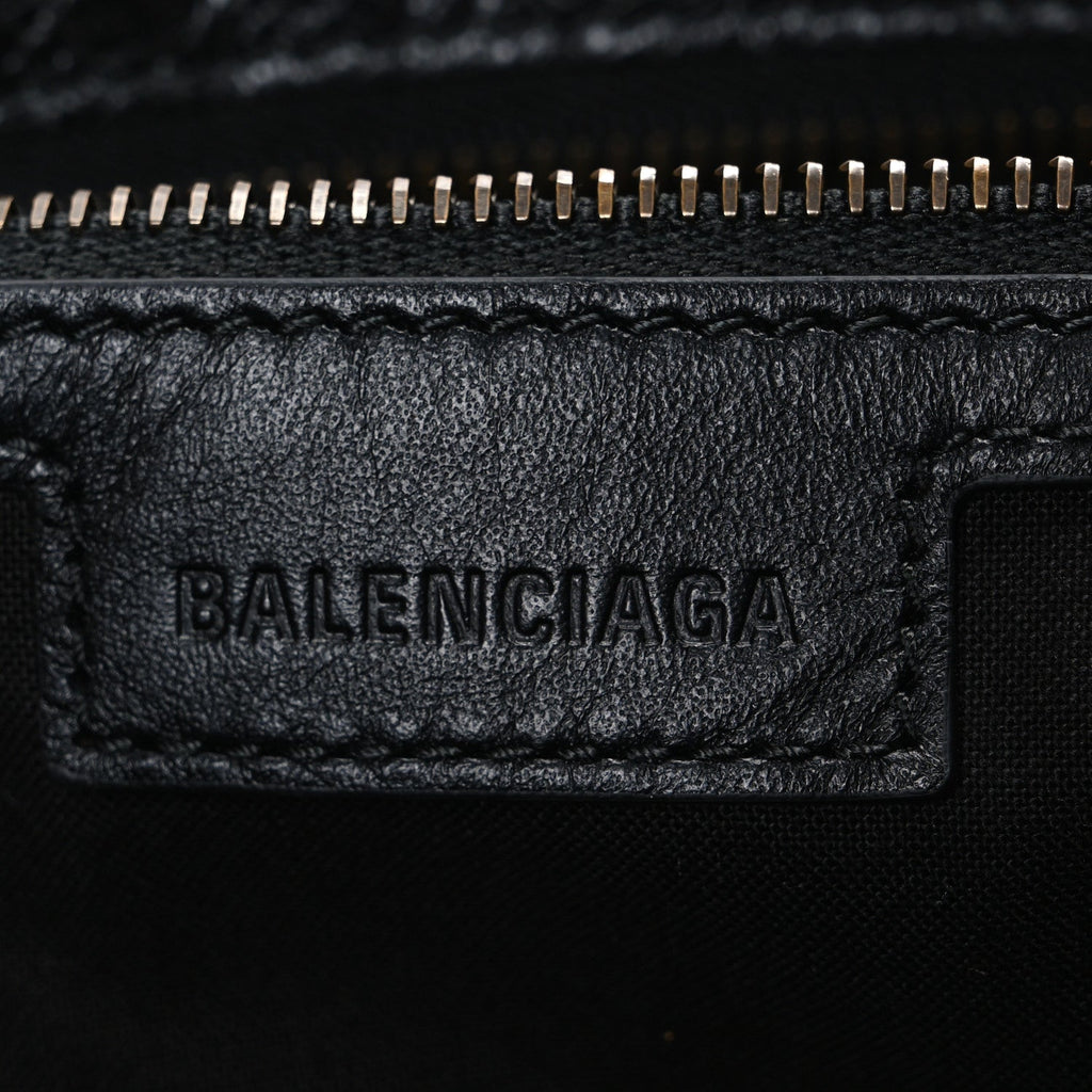 Balenciaga Agneau Arena Storico Classic Hardware Medium Le City Black