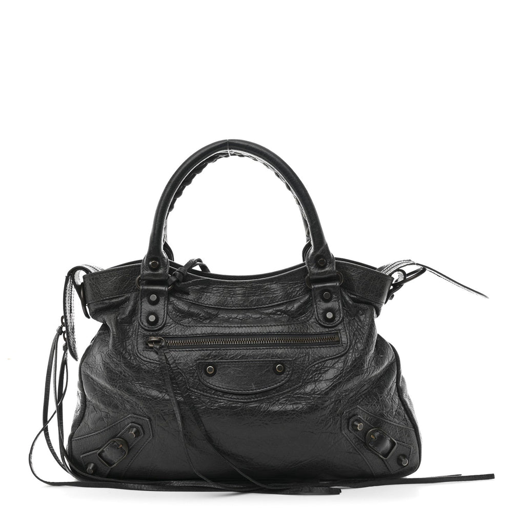 Balenciaga Agneau Classic Hardware Town Anthracite