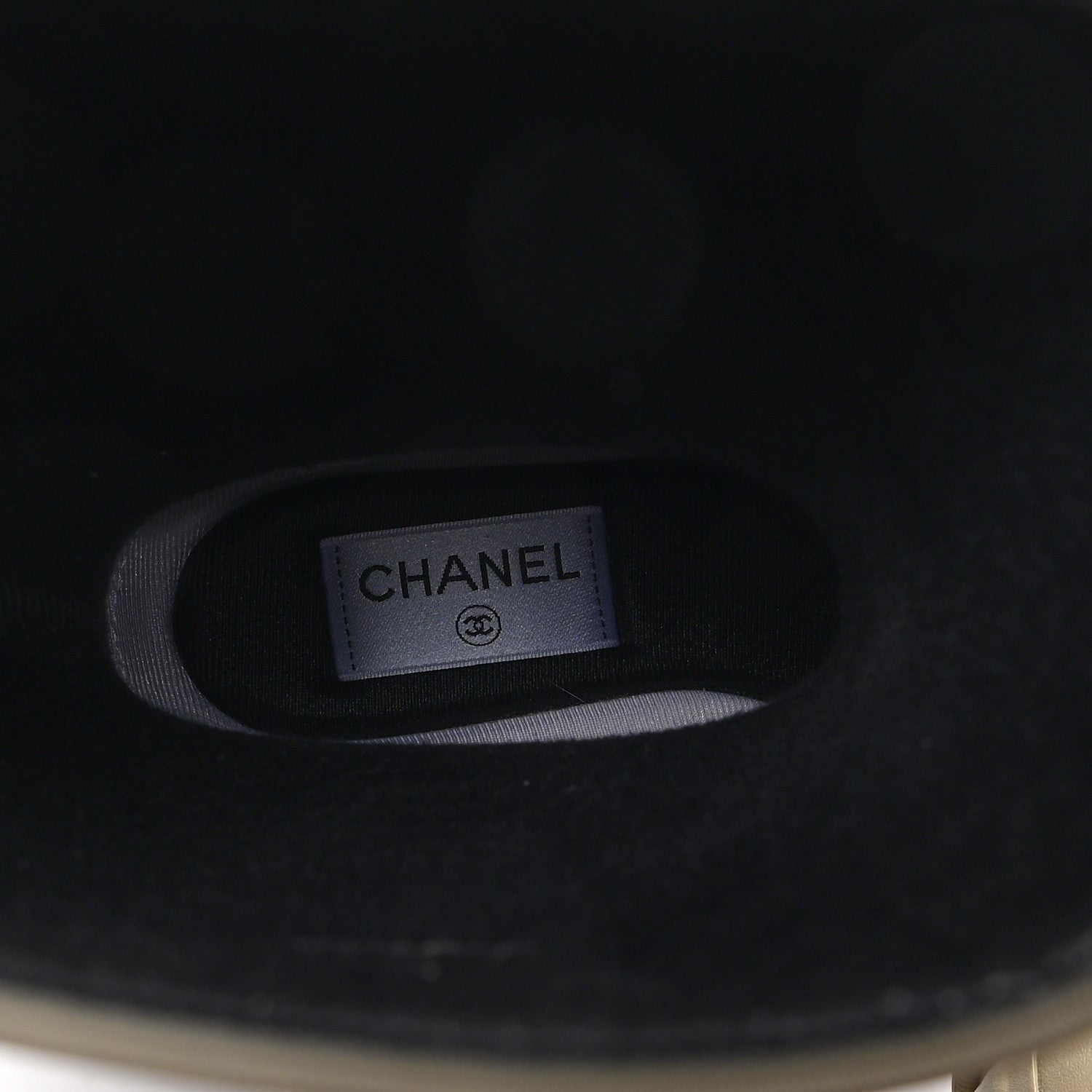 Chanel Caoutchouk CC High Boots 37 Khaki