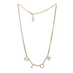 Christian Dior Metal Lacquer Dio(r)evolution Necklace Gold