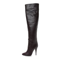 Saint Laurent Calfskin Kiki 110mm Over The Knee Boots 36.5 Dark Violet
