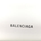Balenciaga Crushed Calfskin Quilted Small Crush Chain Bag Optic White