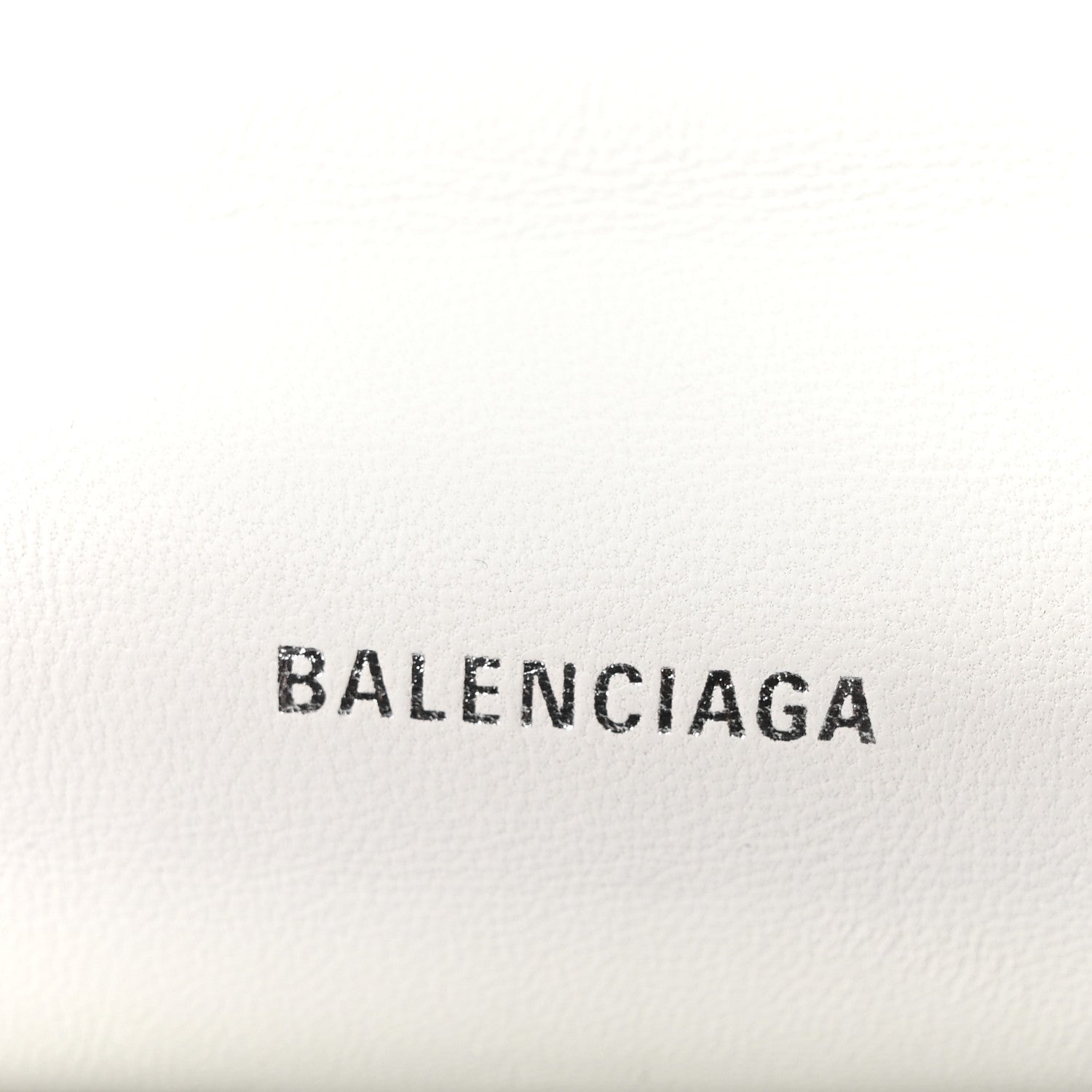 Balenciaga Crushed Calfskin Quilted Small Crush Chain Bag Optic White