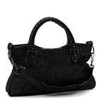 Balenciaga Craquele Calfskin Classic Hardware First Black
