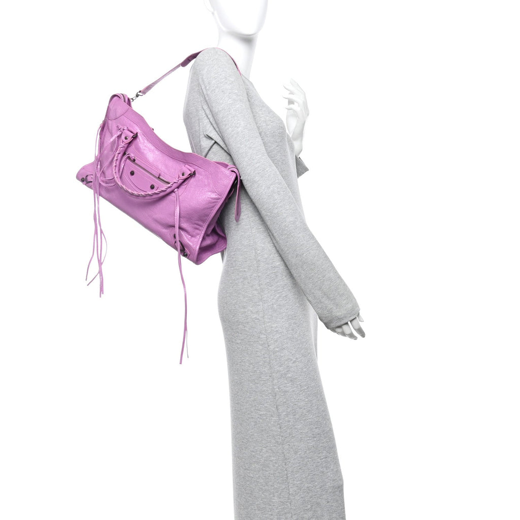 Balenciaga Agneau Classic Hardware City Rose Berlingot